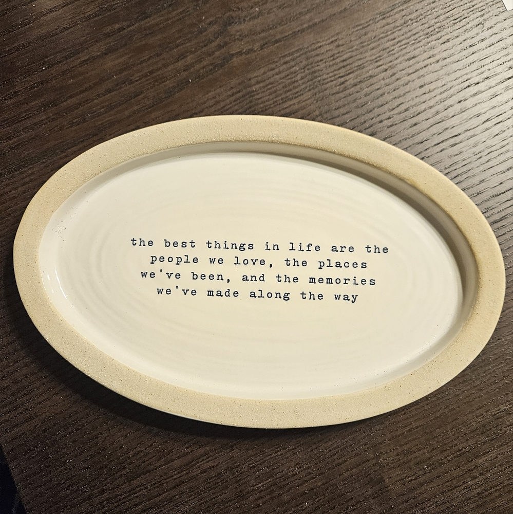 Inspirational Quote Serving Platter
